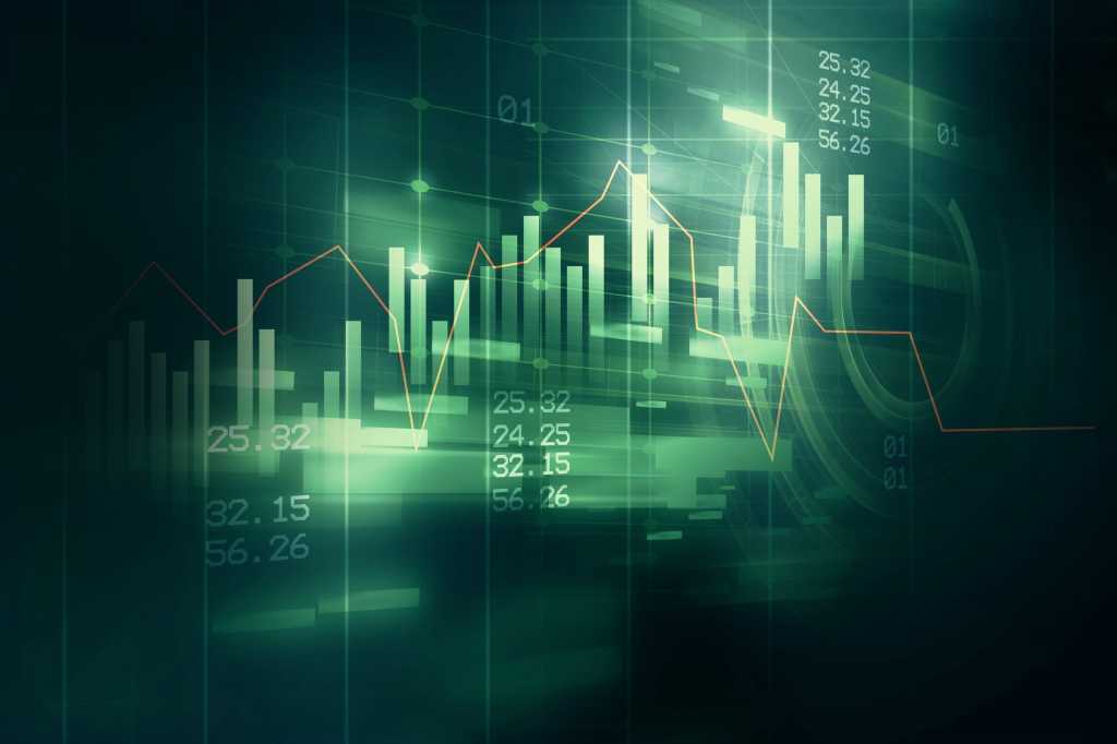 green graphs and charts