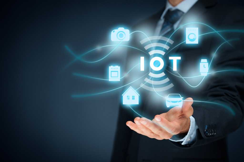 IoT internet of things businessman