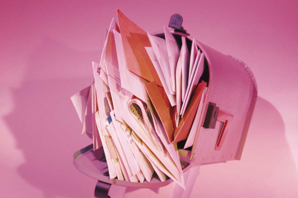 overflowing mailbox for spam or email