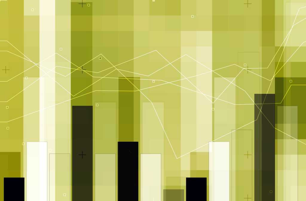 abstract bar charts for financial background