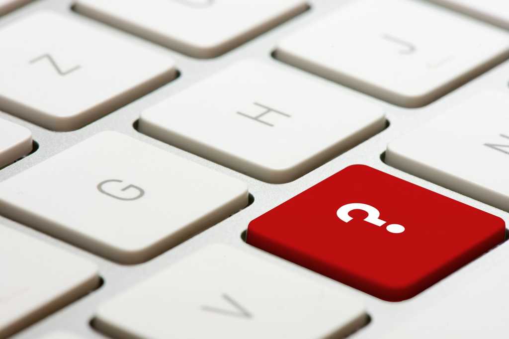 thinkstockphotos keyboard question mark
