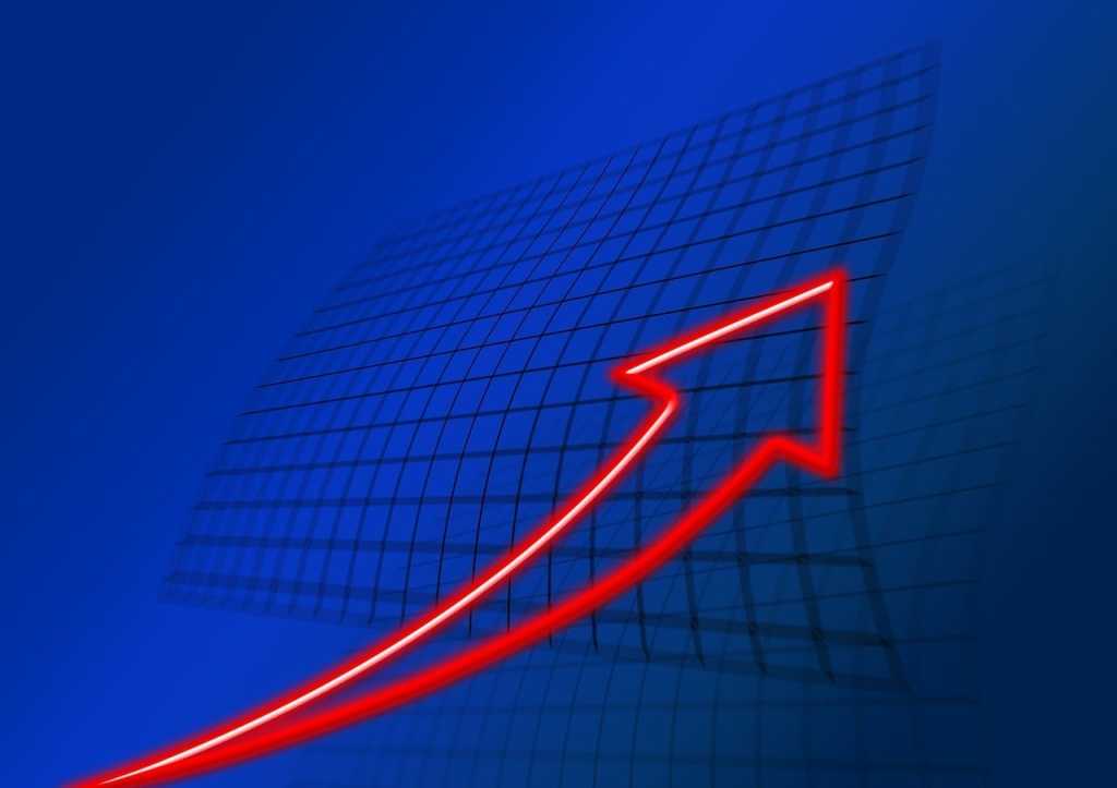 trend arrow up calendar