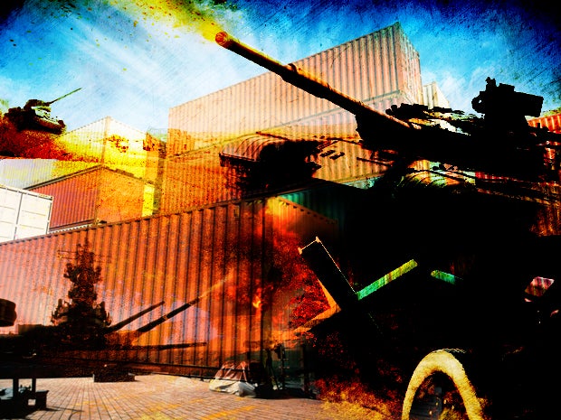 war battle container battle