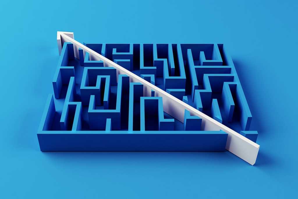 shortcut through a maze