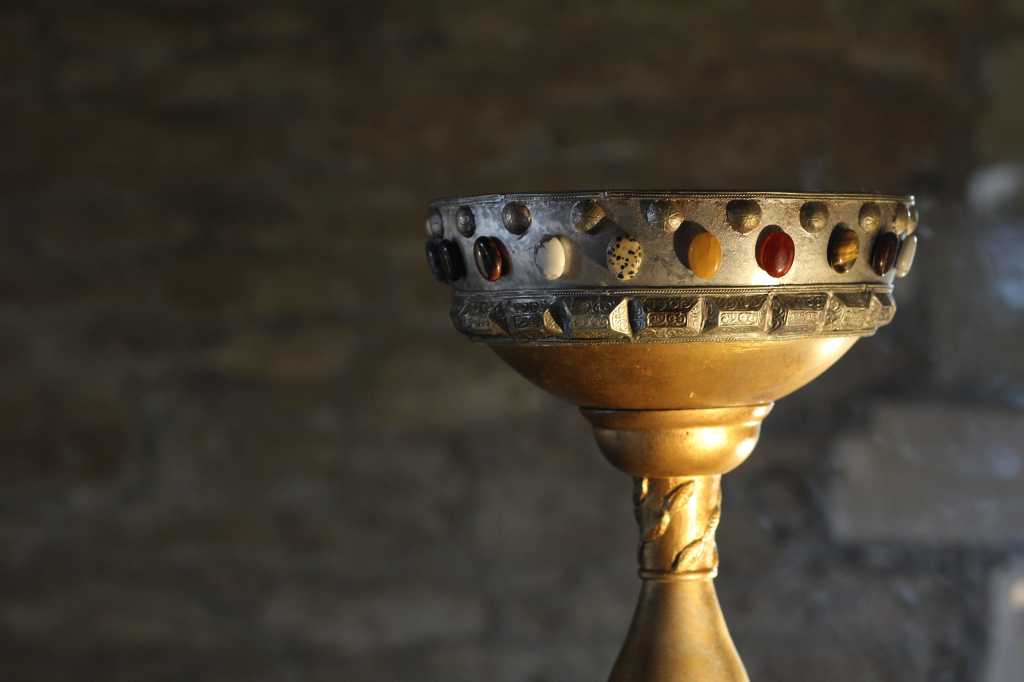 shutterstock 1802760247 Holy Grail cup inside the Suscinio Castle, Brittany, France