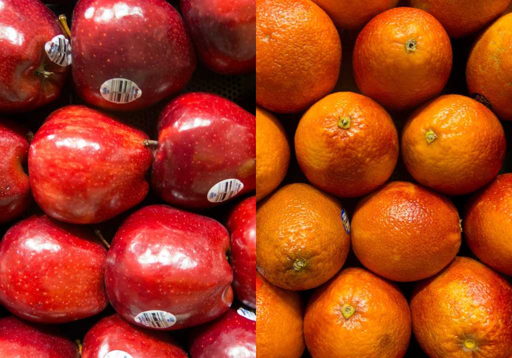 apples oranges