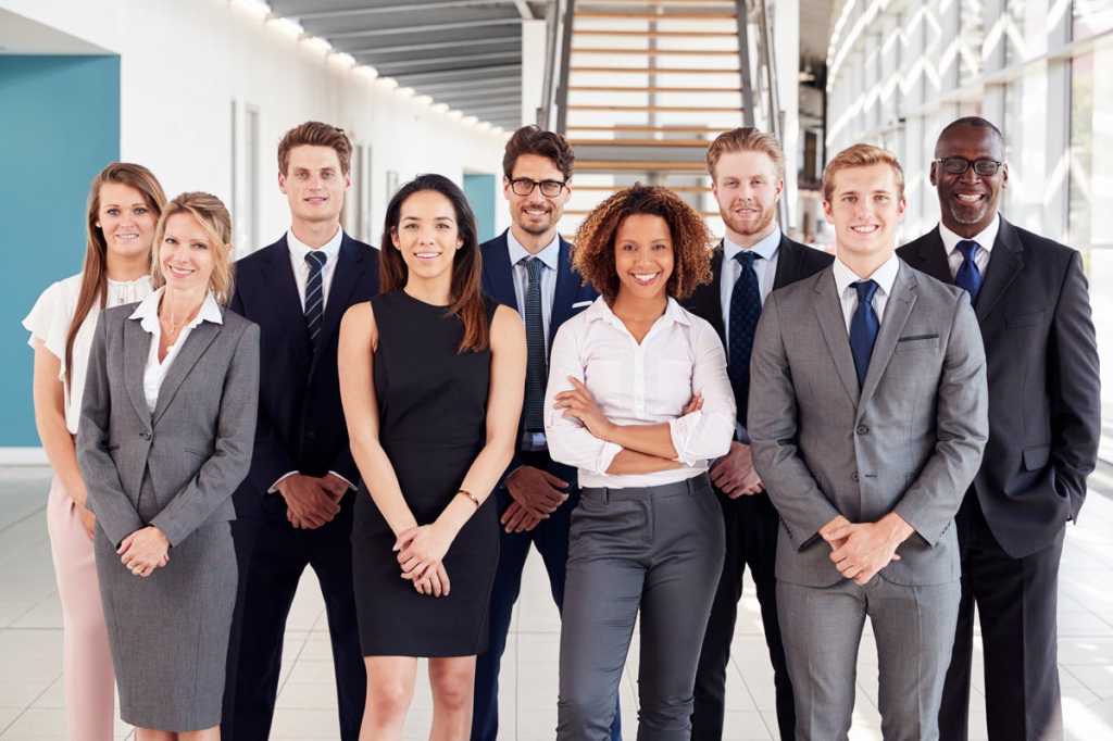 diverse executives leadership mentors business people corporate team