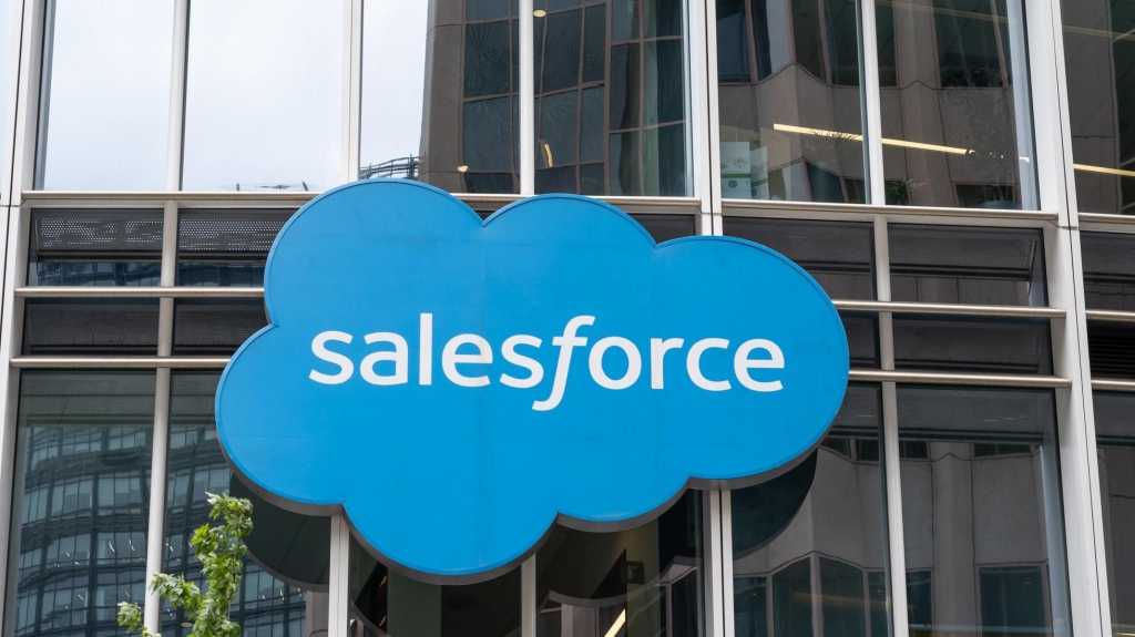 Nur für redaktionelle Nutzung, Salesforce, 16:9, slider