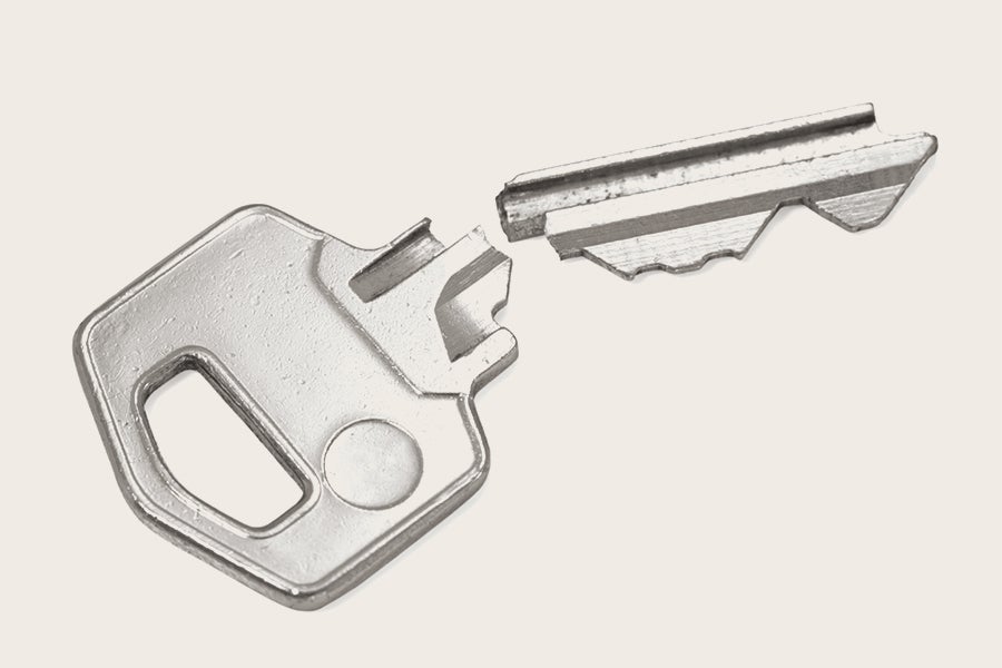 broken key