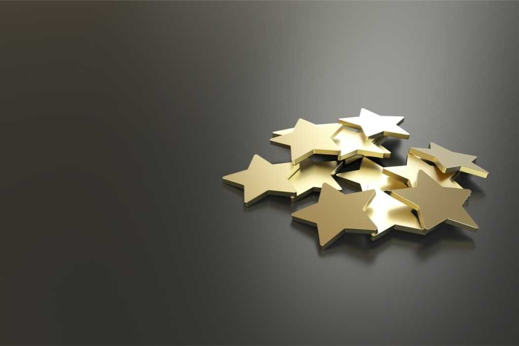 excellent customer service golden stars picture id678083178