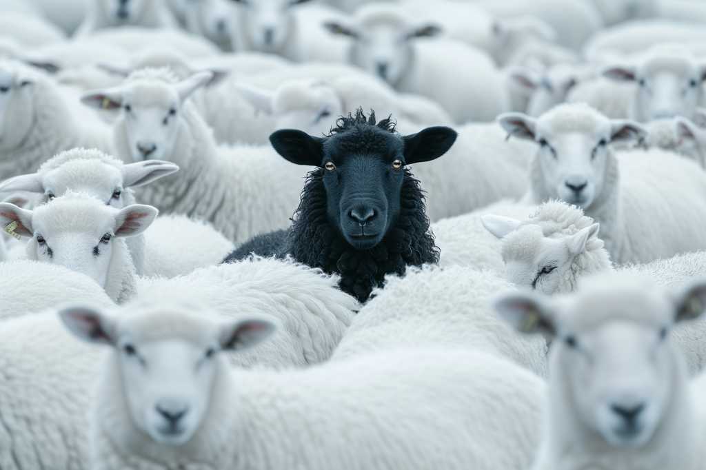 shutterstock 2416896949 The Black Sheep In The Herd Of White Sheep insider threat security cybersecurity vulnerability