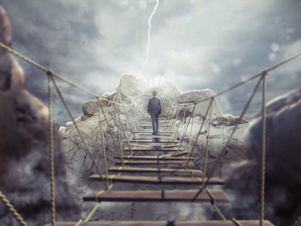 3D Rendering of unstable bridge